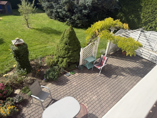 Blick vom Balkon