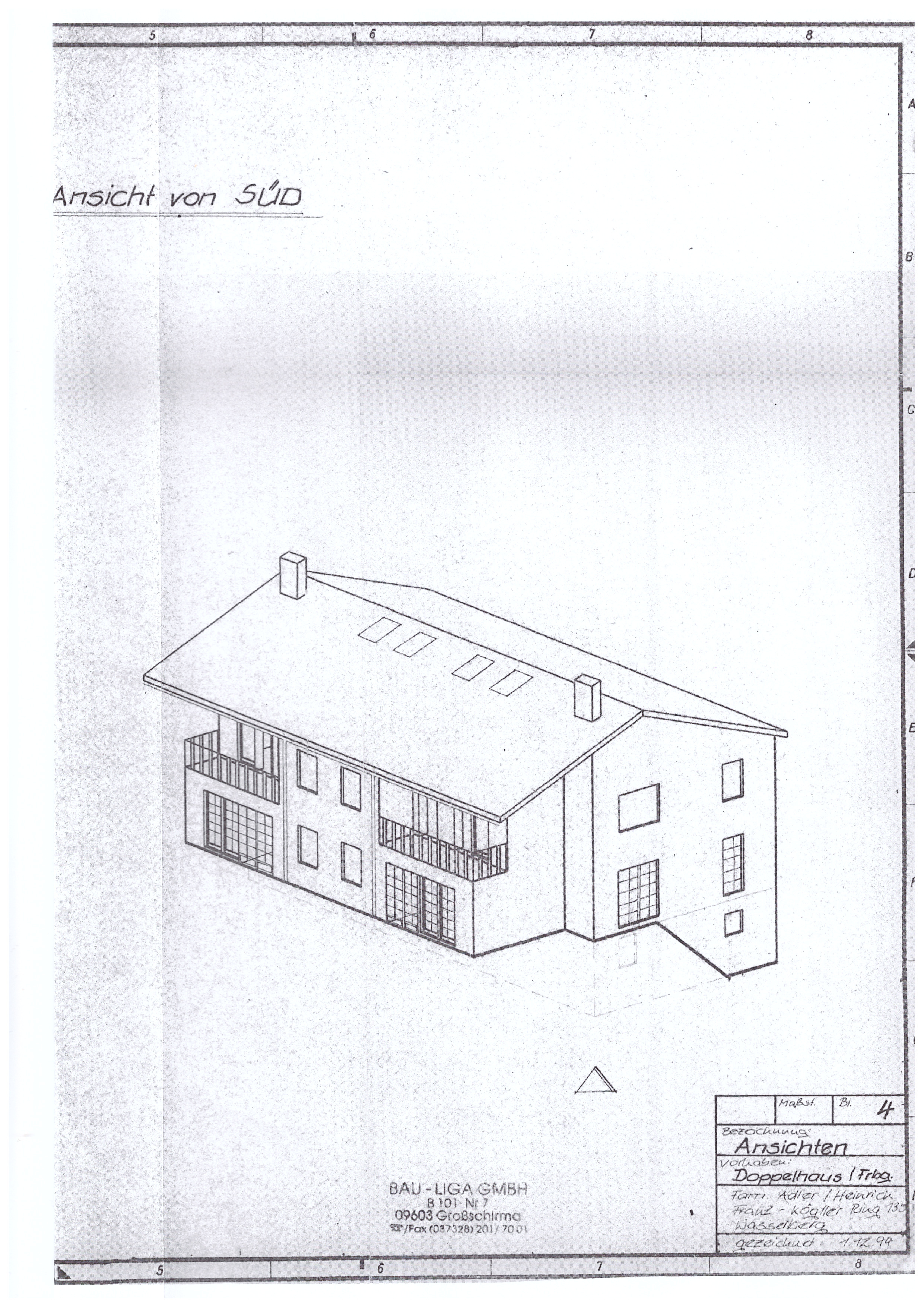 Ansicht Haus Südseite