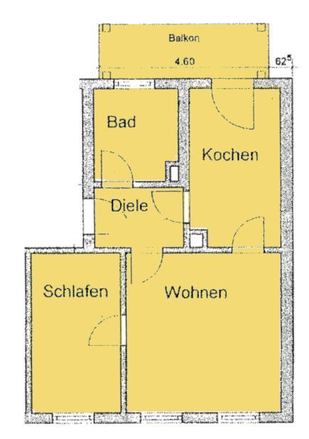 MIT BALKON & SCHÖNEM MIETERGARTEN -Tolle 2-Raum Whg. ruhig und grün, Bad mit Fenster, Balkon - Foto 4